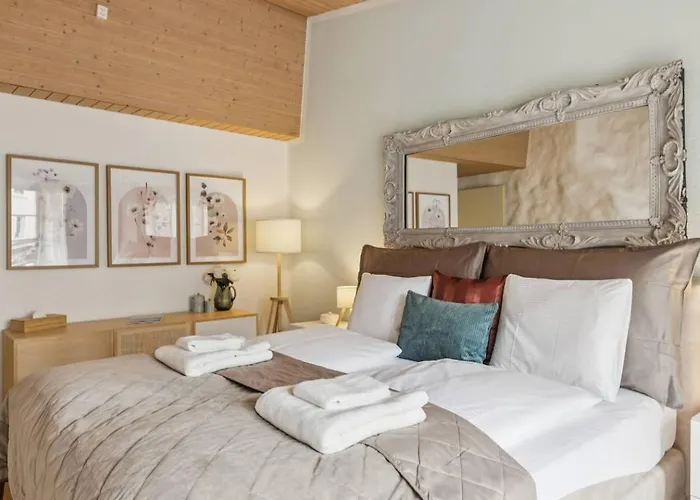 アパート Old Town Riverside Penthouse Balcony Waterview チューリッヒ