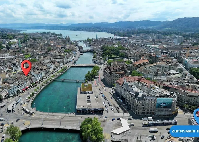 Oldtownriversideacbalconyfreeparkingwaterview * زيورخ